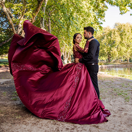 Traditional wedding photoshoot production